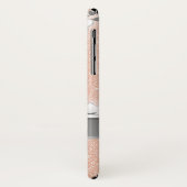 Cherry Blossoms Rose Gold Monogramm Blende Case-Mate iPhone Hülle (Hinten/Links)