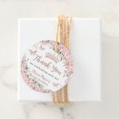 Cherry Blossoms Rose Gold Schmetterlinge Quinceañe Geschenkanhänger (Beispiel)