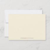 Cherry Blossoms RSVP Card (Lavendel) Karte (Rückseite)