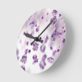 Cherry Blossoms Runde Wanduhr (Winkel)