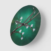 Cherry Blossoms Runde Wanduhr (Winkel)