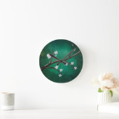 Cherry Blossoms Runde Wanduhr (Zuhause)
