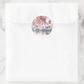 Cherry Blossoms Runder Aufkleber (Tasche)