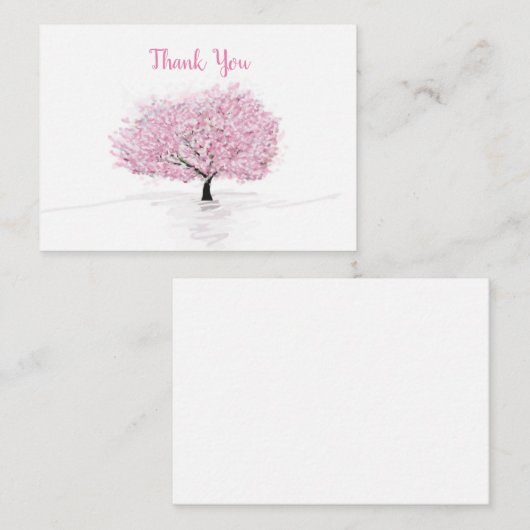 Cherry Blossoms Sakura Dankeschön Karten (Vorne/Hinten)