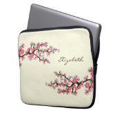Cherry Blossoms Sakura Laptop-Sieb (pink) Laptopschutzhülle (Vorderseite Links)