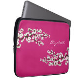 Cherry Blossoms Sakura Laptop Sleeve (Fuschia) (Vorne Rechts)