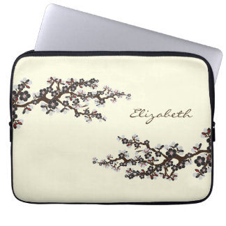 Cherry Blossoms Sakura Laptop Sleeve (schwarz)