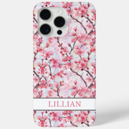 Cherry Blossoms Sakura Monogrammed Case-Mate iPhone Hülle