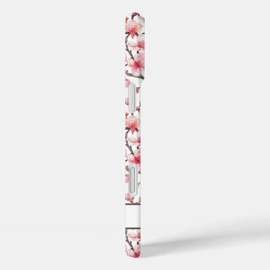 Cherry Blossoms Sakura Pattern Monogrammed Case-Mate iPhone Hülle (Rückseite / Rechts)