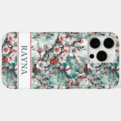 Cherry Blossoms Sakura Print Monogrammed Case-Mate iPhone Hülle (Rückseite (Horizontal))