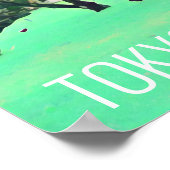 Cherry Blossoms Sakura Tokio Japan Reiseausdruck Poster (Ecke)