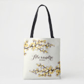 Cherry Blossoms Sakura Wedding Party Tasche (gelb) (Vorderseite)