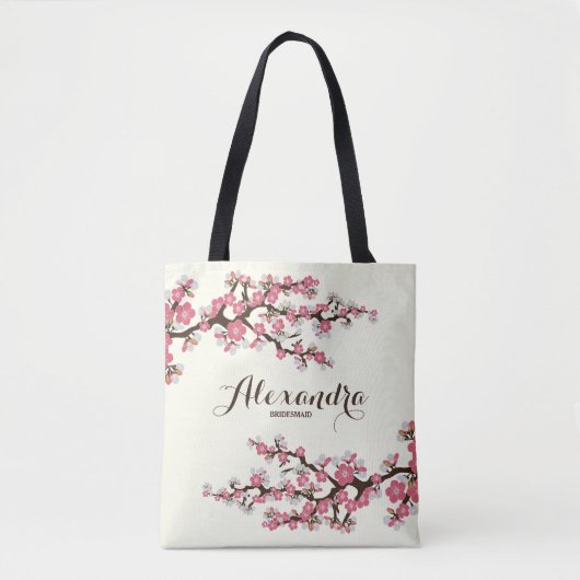 Cherry Blossoms Sakura Wedding Party Tasche (pink) (Vorderseite)