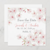 Cherry Blossoms Save The Date (Vorne/Hinten)