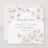 Cherry Blossoms Save The Date (Vorderseite)