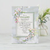 Cherry Blossoms Spring Party Einladung (Stehend Vorderseite)