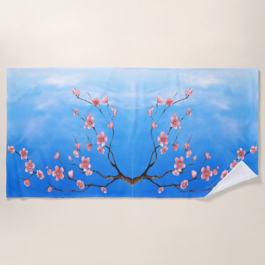 Cherry Blossoms Strandtuch (Vorderseite)