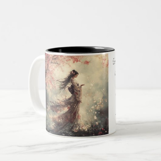 Cherry Blossoms Tasse (Vorderseite Links)