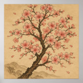 Cherry Blossoms - Traditional Japanese Art Style Poster (Vorne)