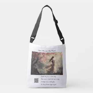 Cherry Blossoms Tragetaschen Mit Langen Trägern