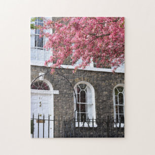 Cherry Blossoms Tree Islington North London UK Puzzle