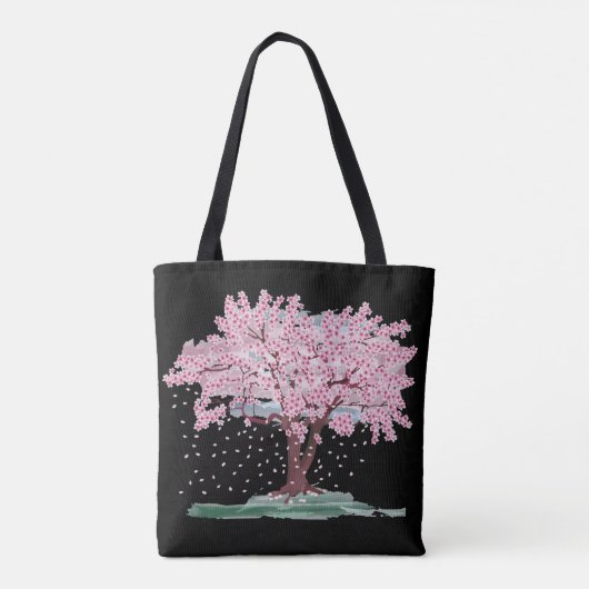 CHERRY BLOSSOMS TREIBEN TASCHE PURSE (Rückseite)