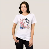 Cherry Blossoms Tri-Blend Shirt (Vorderseite voll)