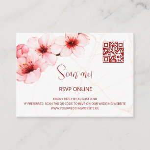 Cherry Blossoms UAWG Online QR-Code-Umschließung Begleitkarte