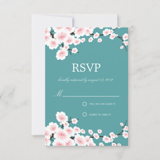 CHERRY BLOSSOMS | UAWG RSVP KARTE (Vorderseite)