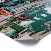 Cherry Blossoms und Belfry, Hiroshi Yoshida Poster (Ecke)