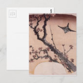 Cherry Blossoms und Warbler von Katsushika Hokusai Postkarte (Vorne/Hinten)