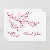 Cherry Blossoms Vielen Dank, Herr Floral Postkarte (Vorne/Hinten)