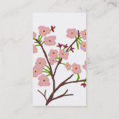 cherry_blossoms Visitenkarten Visitenkarte (Rückseite)