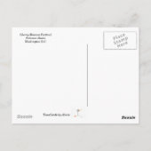 Cherry Blossoms, Washington D.C. Postkarte (Rückseite)