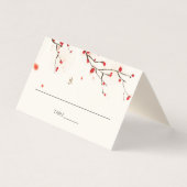 Cherry Blossoms Wasserfarbe Hochzeitsplatz (Vorderseite)