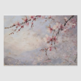 Cherry Blossoms Wasserfarbendekoupage Seidenpapier