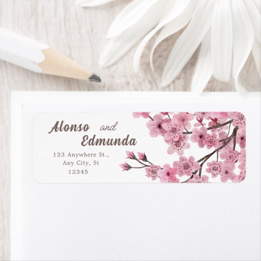 Cherry Blossoms Wasserfarbenflora Personalisiert (Insitu)