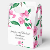 Cherry Blossoms Wedding Personalize Vielen Dank Geschenkschachtel (Geöffnet)