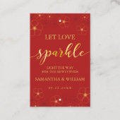 Cherry Blossoms Wedding Sparkler Tag |Benutzerdefi (Vorderseite)