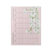 Cherry Blossoms Weekly Termin Notizblock (Rotiert)