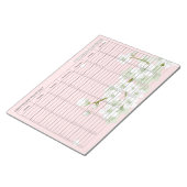 Cherry Blossoms Weekly Termin Notizblock (angewinkelt)