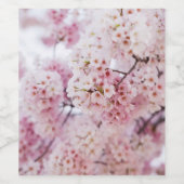 Cherry Blossoms Weinetikett (Einzelnes Label)