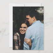 Cherry Blossoms Wreath Foto Hochzeit Speichern Sie Einladung (Rückseite)