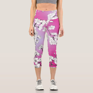 Cherry Blossoms Yoga | Haut | Sakura YOGA L Capri Leggings