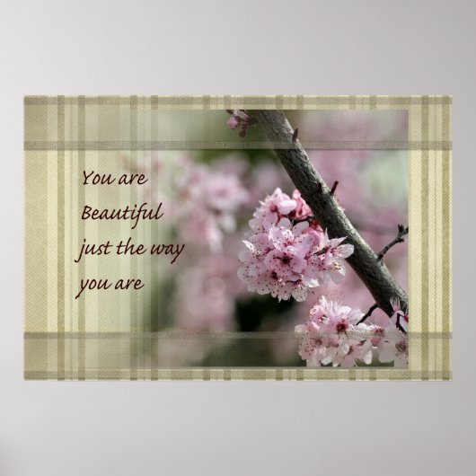 Cherry Blossoms You Are Beautiful Poster (Vorne)