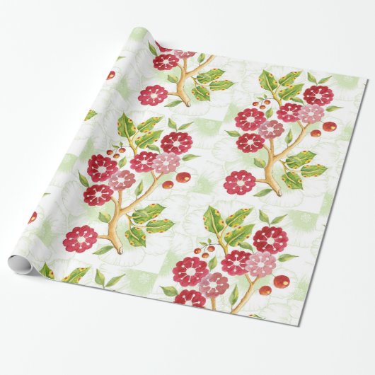 Cherry Blosson Design Wrapping Paper Geschenkpapier (Ungerollt)