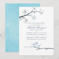 Cherry blüht Blütendusche Einladung