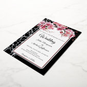 Cherry blüht die romantische Dusty-Rose Folieneinladung (Gedreht)