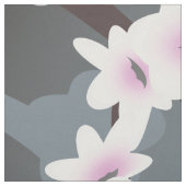 Cherry blüht floral Dusty Pink Blau Stoff (Muster)