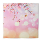 Cherry blüht florale Hintergrund Blume Design Fliese (Vorderseite)